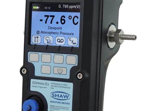 custom shaw moisture meter calculator|hand held dew point meter.